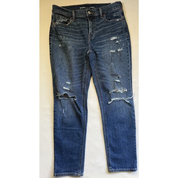 Old Navy Denim - Old Navy Mid Rise Boyfriend Distressed Women's Jeans - Size 4